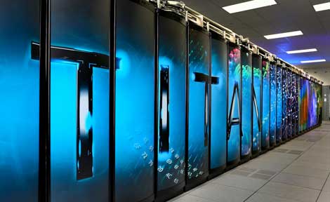 Dept. of Energy's Titan supercomputer, one of the HPC systems housed at one of the Oak Ridge National Lab's data centers, took second place on the 2012 Top500 list (Photo: DOE)