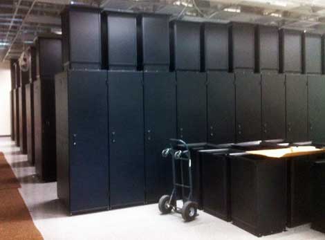 The interior of the OnRamp data center in Raleigh as it was preparing to open. The company is also building a new data center in Austin, Texas. (Photo: OnRamp). 