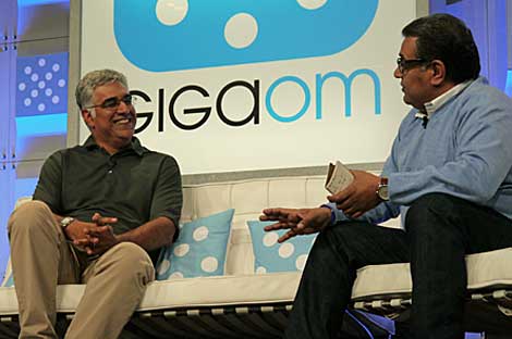 Aneel  Bhusri, Chairman, Co-Founder and Co-CEO of Workday, a provider of enterprise cloud applications for human resources and finance, chats with Om Malik. Founded in 2005, Workday went public in October 2012, and continues to raise funding. The key to enterprise cloud applications, Bhusri said, was looking to the consumer application community. "For most any problem in enterprise cloud, someone in consumer cloud has already solved it," he explained. 