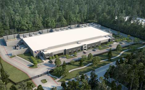 An artist's conception of the new Stream Data Centers wholesale project in Houston, which has announced its first tenant. (Image: Stream)