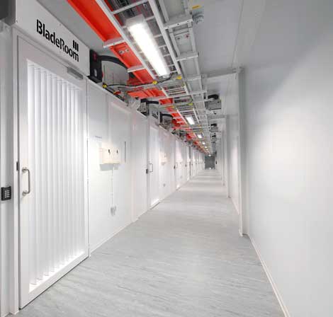 A corridor inside a BladeRoom data center (Photo: BladeRoom)