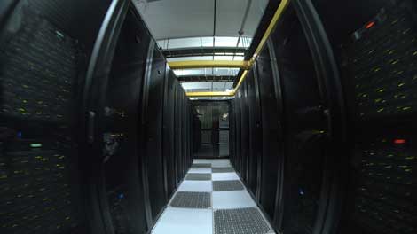 Inside a Verizon data center. (Photo: Verizon)