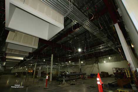 A look at the data hall inside the first phase of Facebook's data center campus in Altoona, Iowa. (Photo: Facebook)