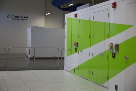 Another view of the CenturyLink-branded IO.Anywhere data center modules in the Phoenix data center
