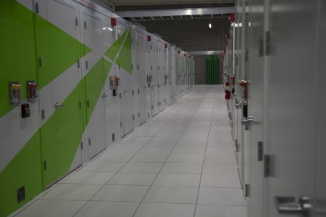 A look down a module aisle in the Phoenix data center