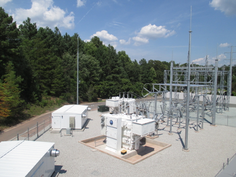 On-site electrical substation at Sentinel's North Carolina data center. (Photo: Sentinel Data Centers)