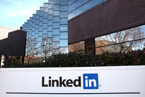 LinkedIn headquarters in Mountain View, California. (Photo by Justin Sullivan/Getty Images)