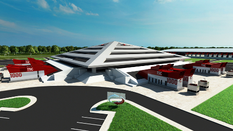 Rendering of the future Switch SuperNap campus outside of Grand Rapids, Michigan (Image: Switch)