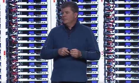 Joe Kava, Google's VP of data center operations, speaking at the company's GCP Next 2016 event in San Francisco (Source: video by Google)