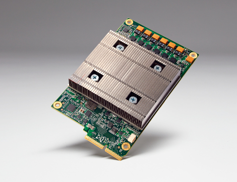 The Tensor Processing Unit board. The TPU is a chip, or ASIC, Google designed in-house specifically to power Artificial Intelligence systems in its data centers. (Photo: Google)